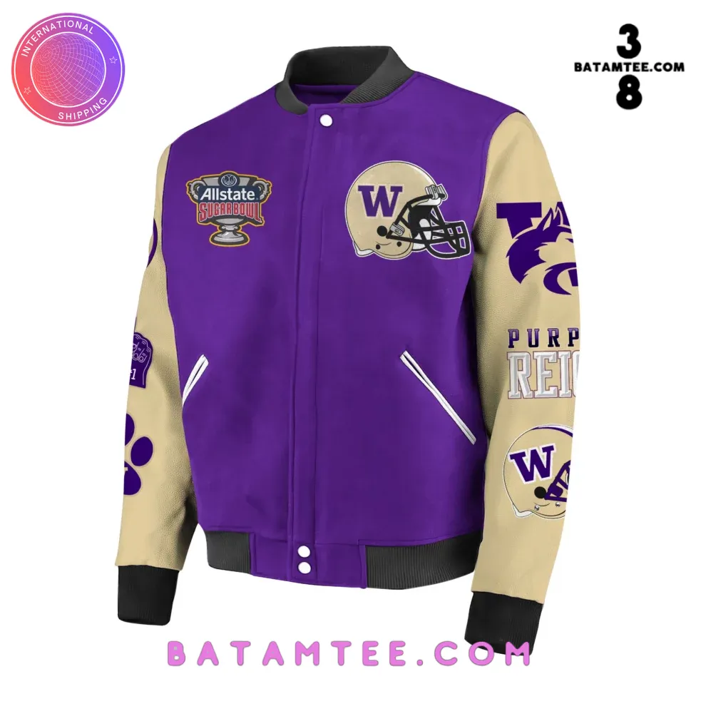 Washington Huskies 2024 Allstate Sugar Bowl Champs Baseball Jacket