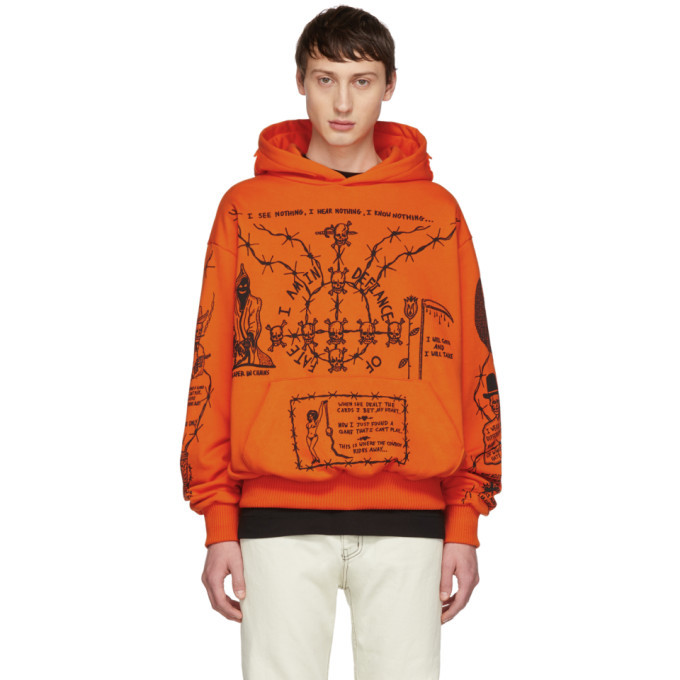 Warren Lotas Orange Sabata Hoodie