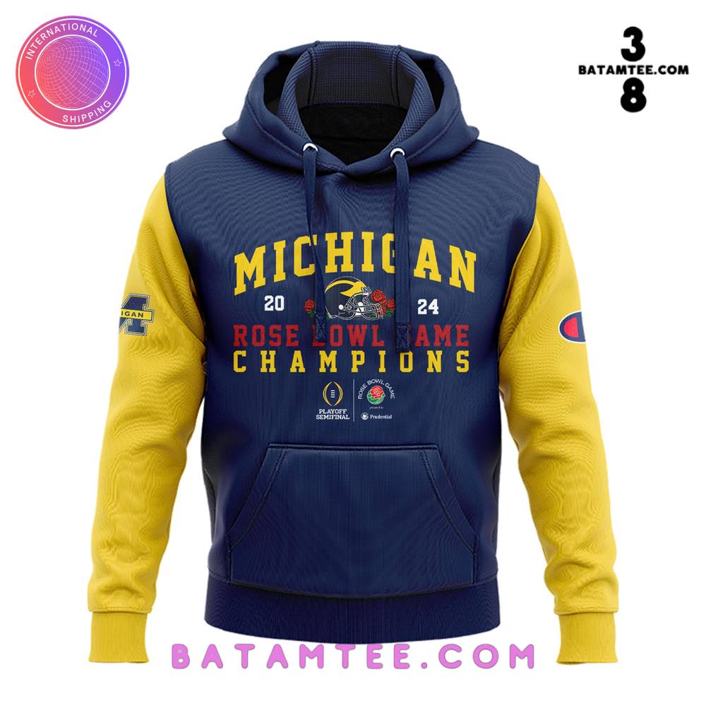 Michigan Wolverines 2024 Rose Ball Game Champs Yellow Hoodie, Pants, Cap's Overview - Batamtee Shop - Threads & Totes: Your Style Destination