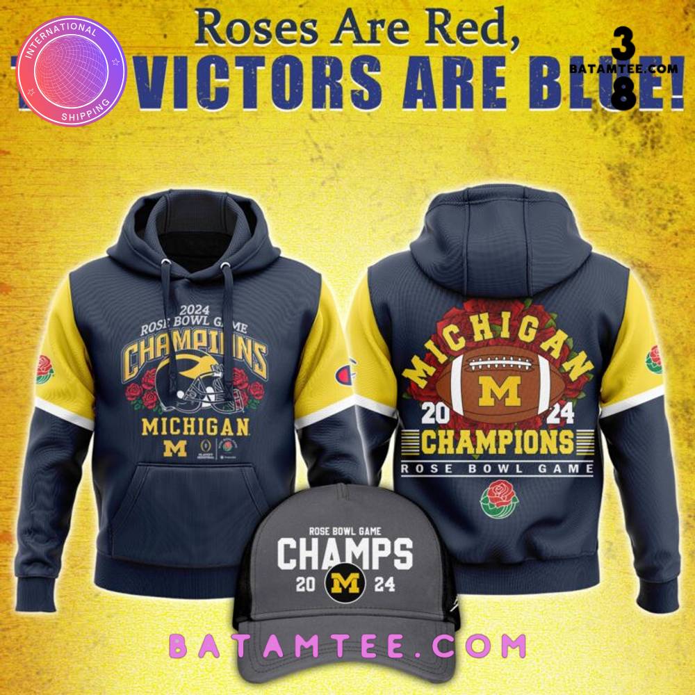 Michigan Wolverines Football 2024 Rose Ball Game Bound National Championship Hoodie, Pants, Cap