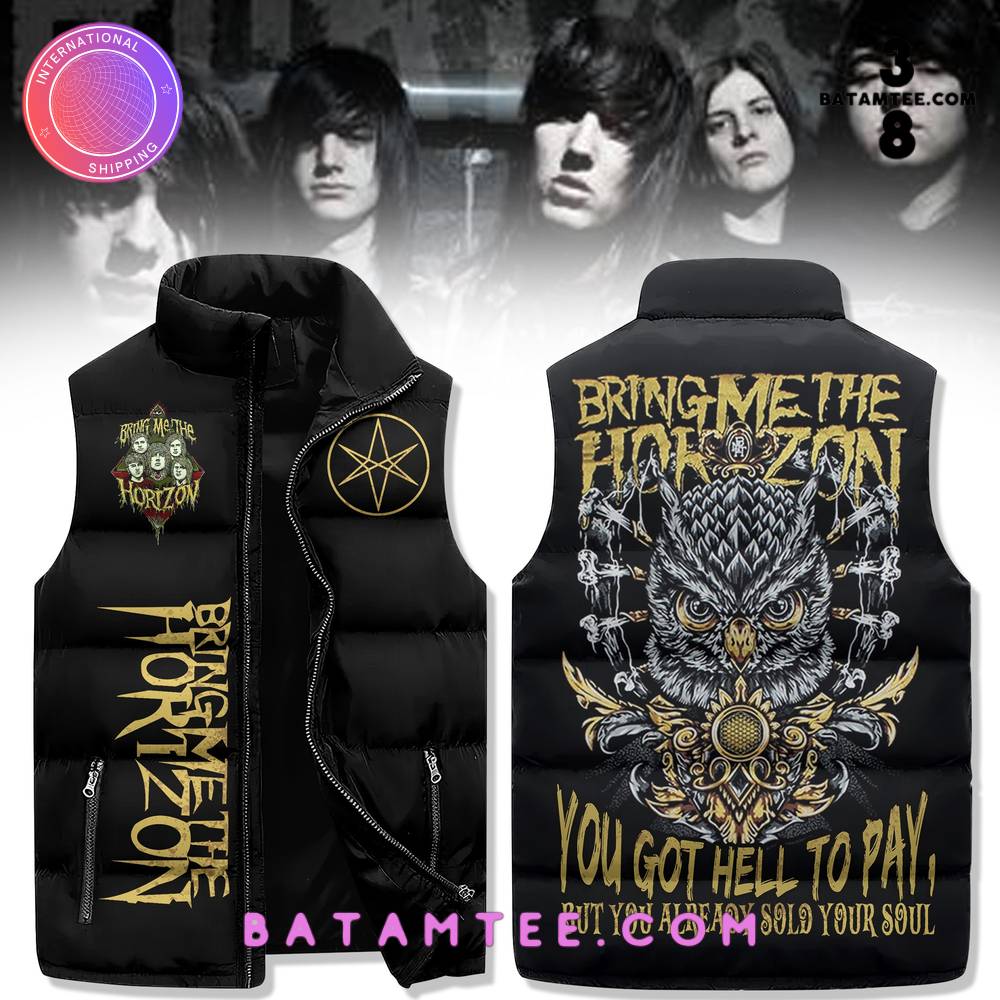 Bring Me The Horizon You Got Hell To Pay Sleeveless Puffer Jacket