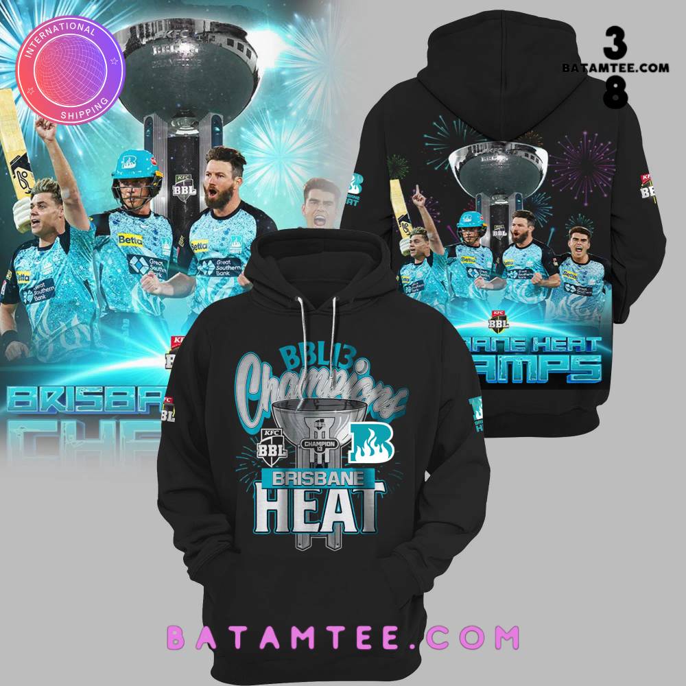 Brisbane Heat BBL 13 Mens Champions Black Hoodie's Overview - Batamtee Shop - Threads & Totes: Your Style Destination