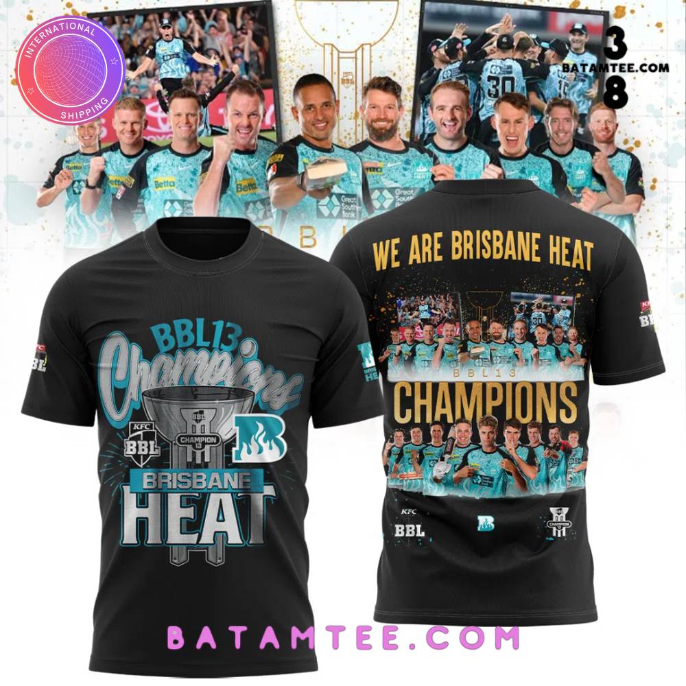 Brisbane Heat BBL 13 Mens Champions T-Shirt's Overview - Batamtee Shop - Threads & Totes: Your Style Destination