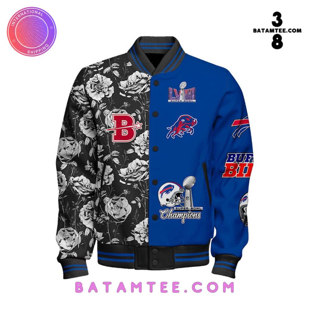 Buffalo Bills Flowers Super Bowl 2024 Jacket's Overview - Batamtee Shop - Threads & Totes: Your Style Destination