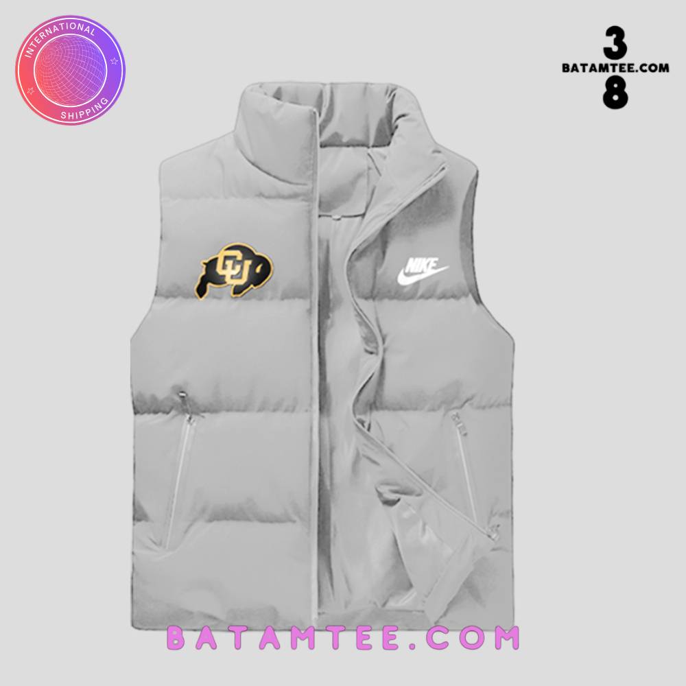 Colorado Buffaloes Coach Prime Grey Sleeveless Jacket's Overview - Batamtee Shop - Threads & Totes: Your Style Destination