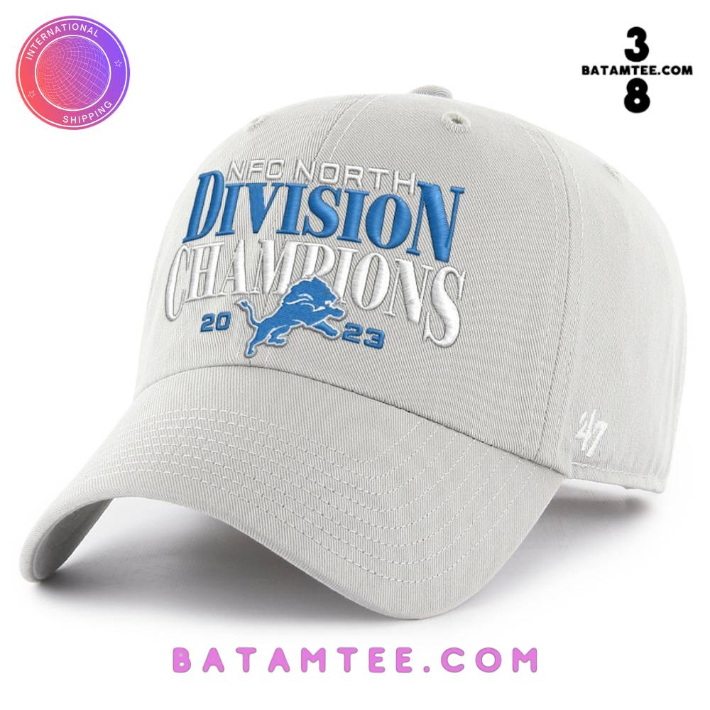 Detroit Lions 2023 NFC North Division Champions Grey Hat's Overview - Batamtee Shop - Threads & Totes: Your Style Destination