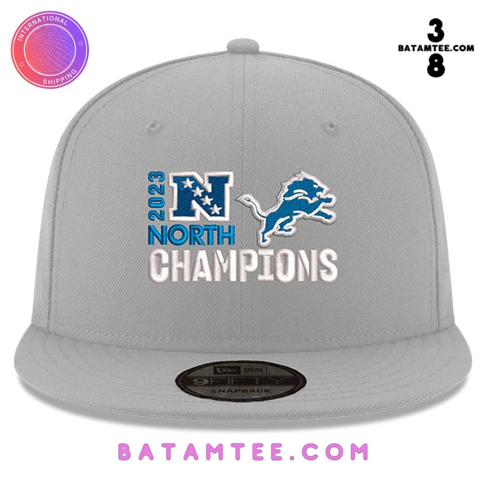 Detroit Lions Gray 2023 NFC North Division Champions Snapback Hat's Overview - Batamtee Shop - Threads & Totes: Your Style Destination