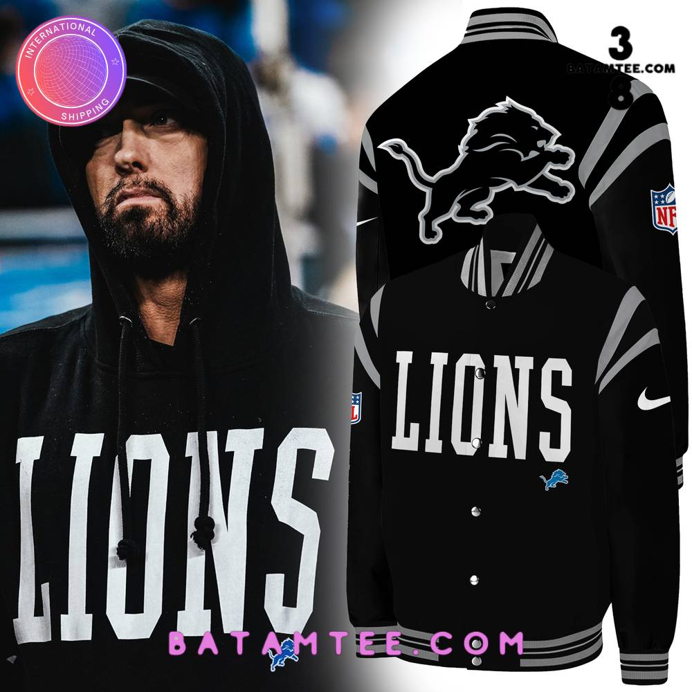 Eminem x Detroit Lions Baseball Jacket