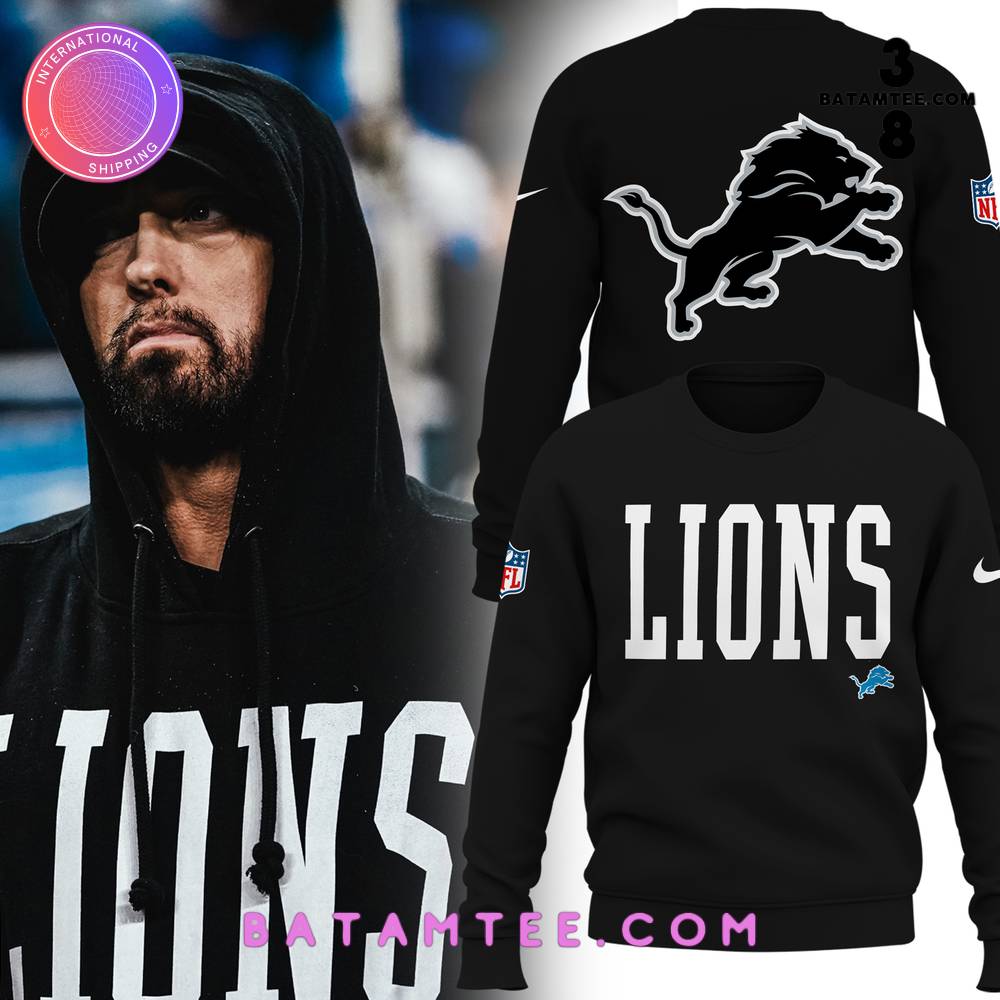 Eminem x Detroit Lions Sweatshirt's Overview - Batamtee Shop - Threads & Totes: Your Style Destination