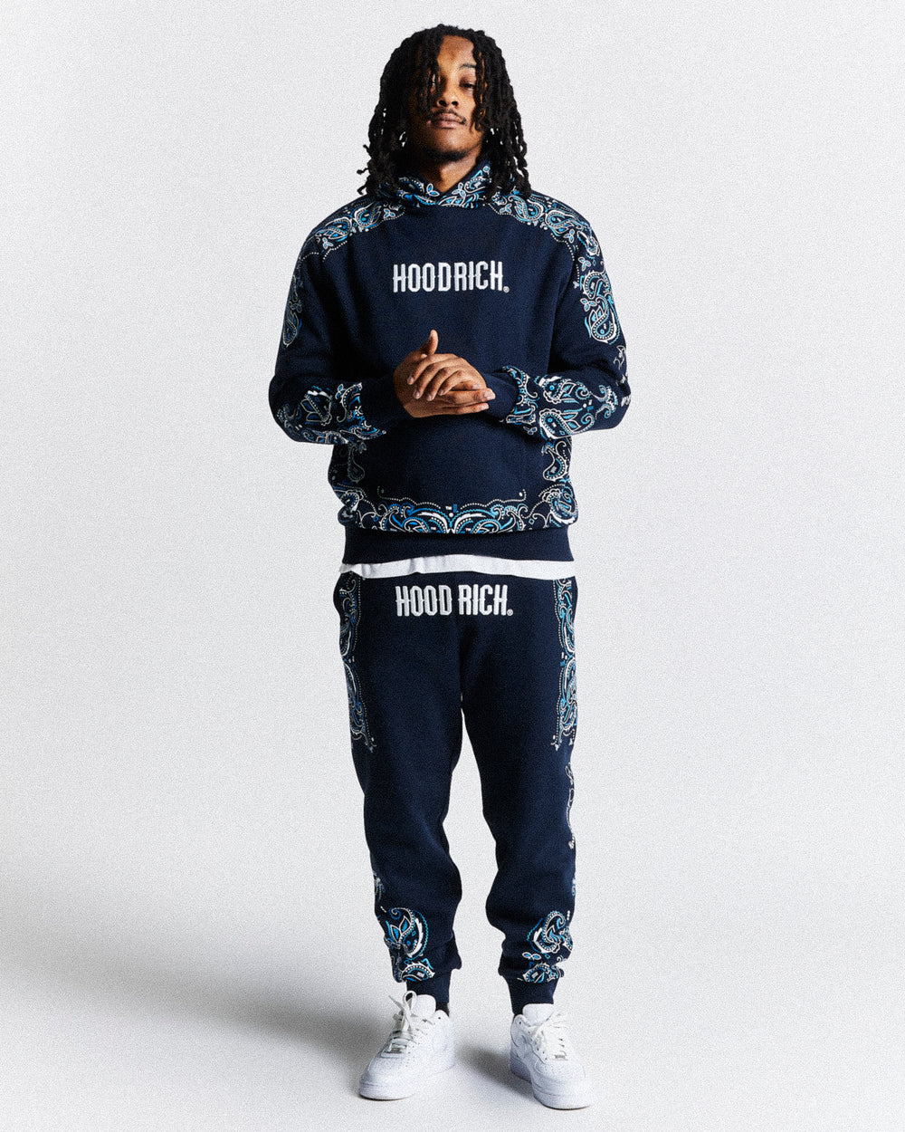 Hoodrich OG Motif Navy Hoodie, Pants