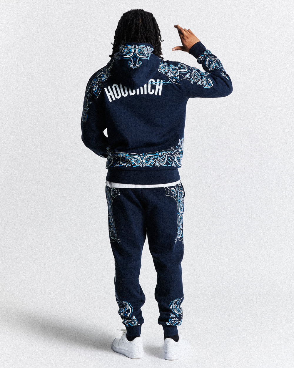 Hoodrich OG Motif Navy Hoodie's Overview - Batamtee Shop - Threads & Totes: Your Style Destination