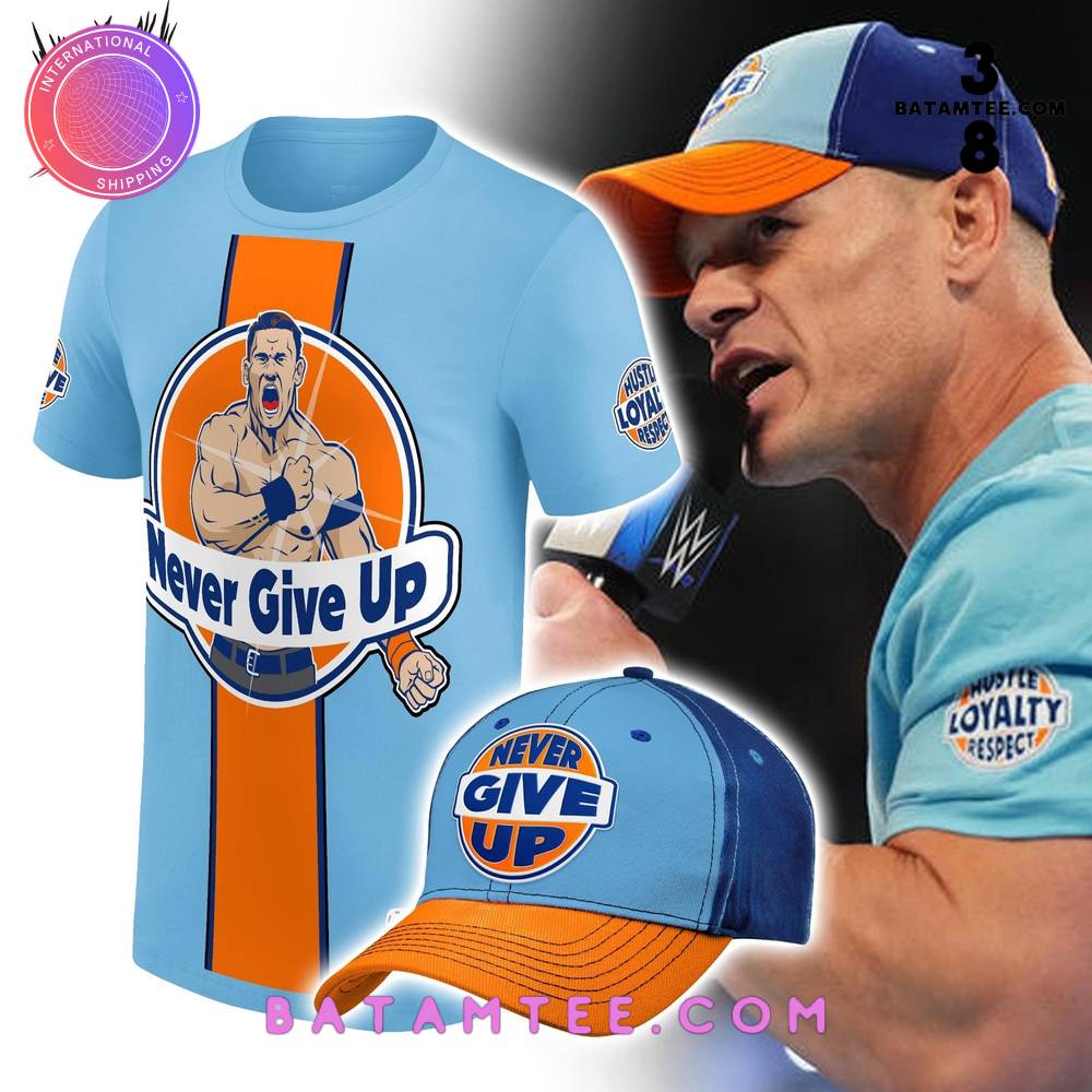 John Cena UCME Never Give Up T-Shirt, Cap