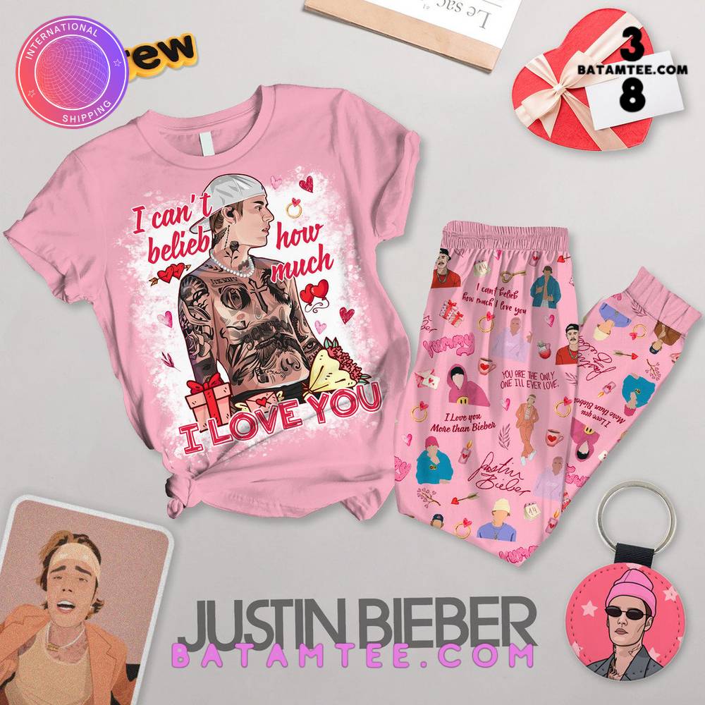 Justin Bieber I Love You Pink Pyjama Set's Overview - Batamtee Shop - Threads & Totes: Your Style Destination