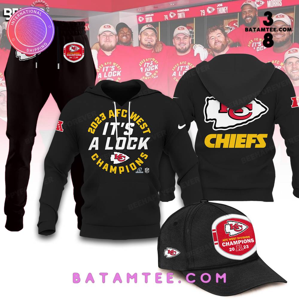 Kansas City Chiefs 2023 AFC West Division Champions It's A Lock Black Hoodie, Pants, Cap's Overview - Batamtee Shop - Threads & Totes: Your Style Destination