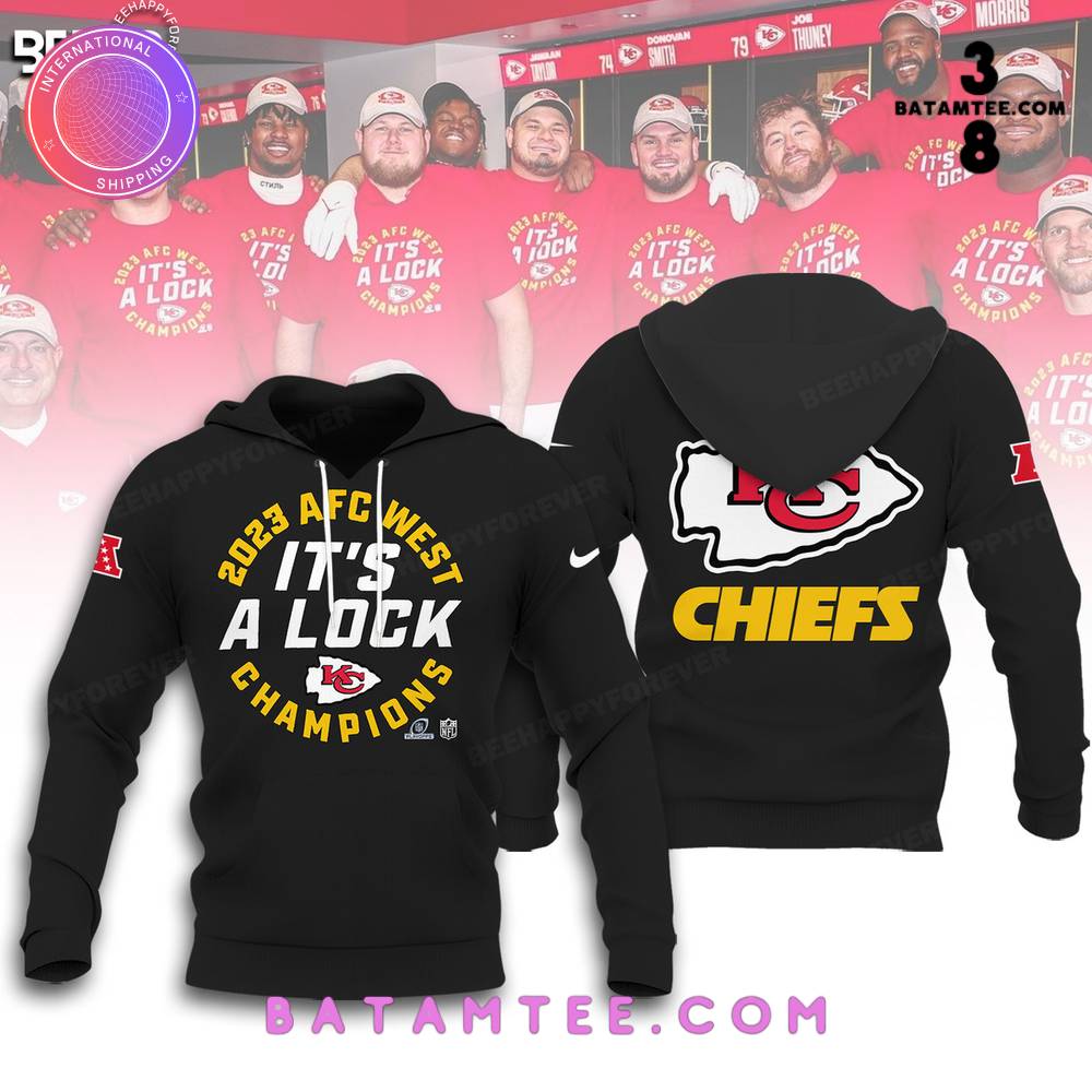 Kansas City Chiefs 2023 AFC West Division Champions It's A Lock Black Hoodie, Pants, Cap's Overview - Batamtee Shop - Threads & Totes: Your Style Destination