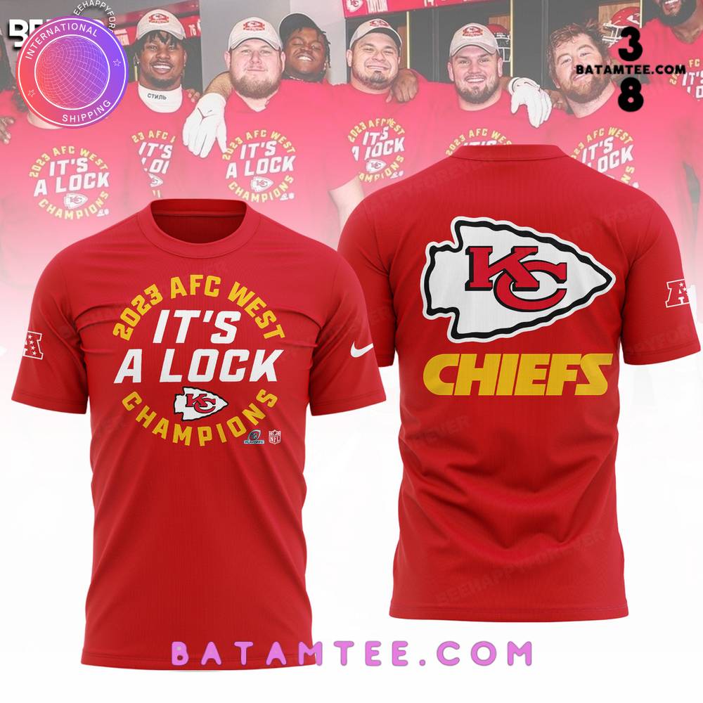 Kansas City Chiefs 2023 AFC West Division Champions It's A Lock T-Shirt's Overview - Batamtee Shop - Threads & Totes: Your Style Destination