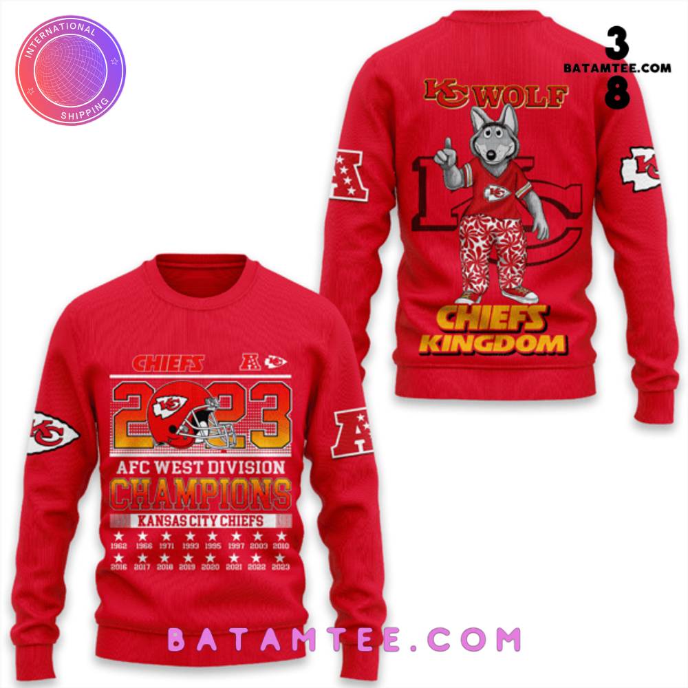 Kansas City Chiefs 2023 AFC West Division Champions Sweater's Overview - Batamtee Shop - Threads & Totes: Your Style Destination