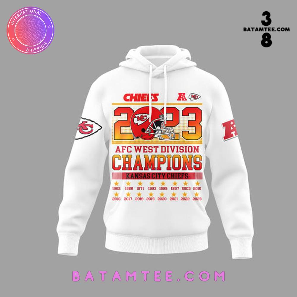 Kansas City Chiefs 2023 AFC West Division Champions White Hoodie's Overview - Batamtee Shop - Threads & Totes: Your Style Destination