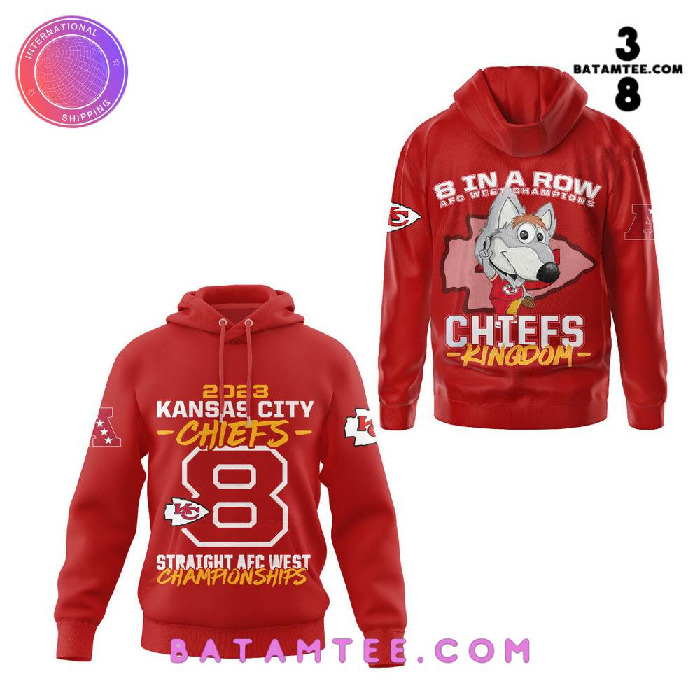 Kansas City Chiefs 8 In A Row AFC West Champions Red Hoodie's Overview - Batamtee Shop - Threads & Totes: Your Style Destination