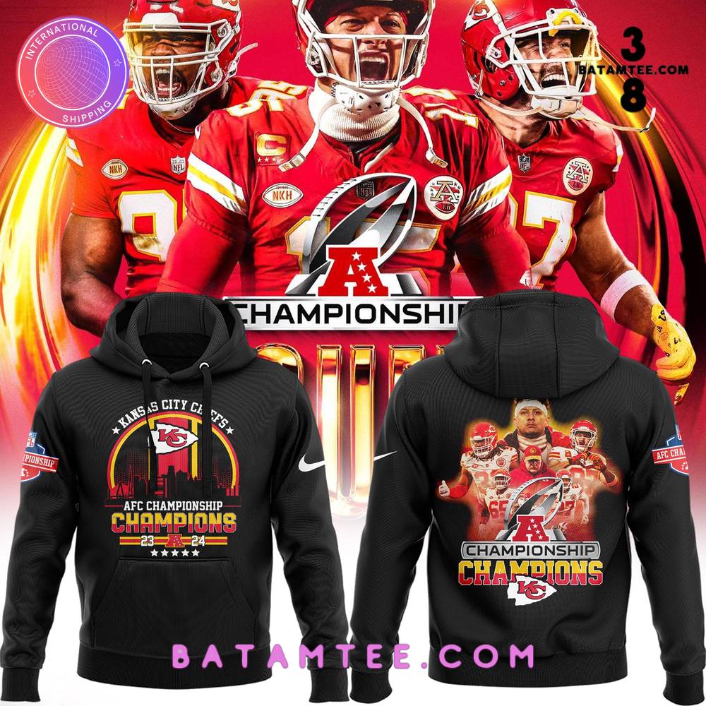 Kansas City Chiefs AFC Champions Black Hoodie