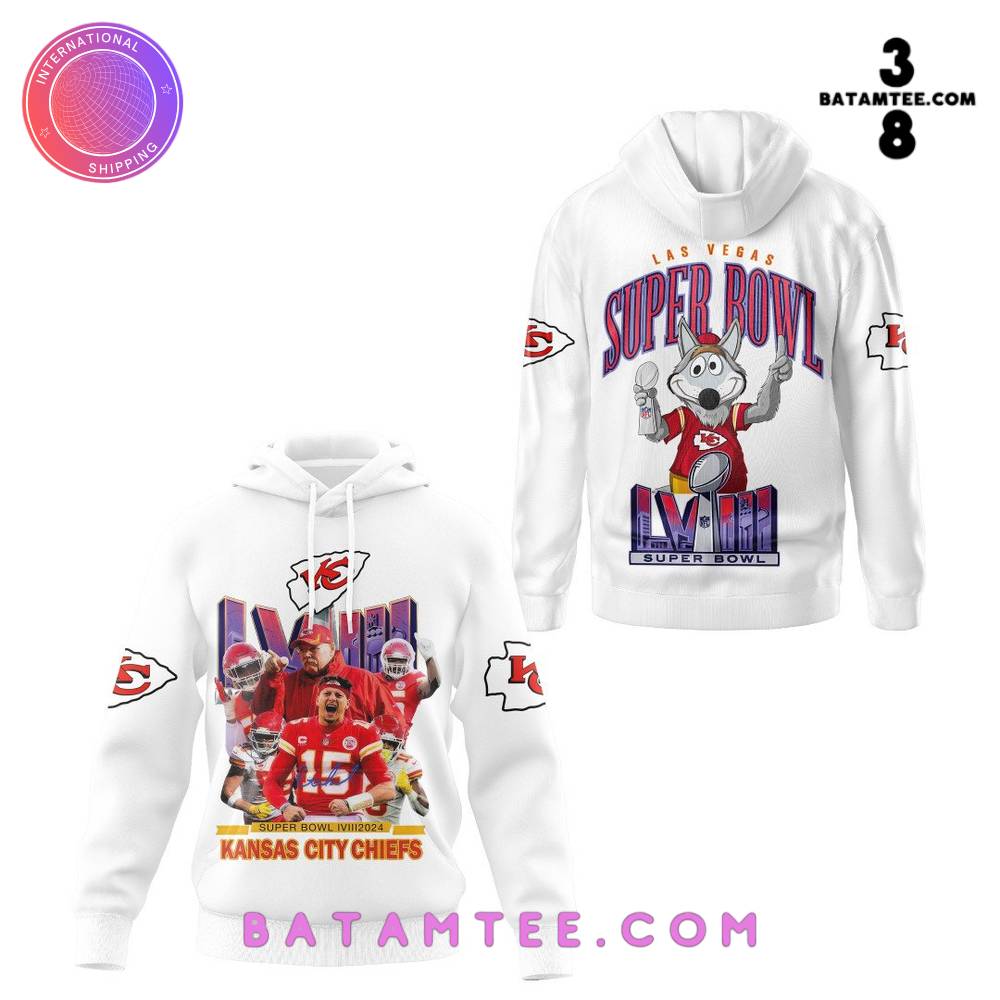 Kansas City Chiefs Las Vegas Super Bowl LVIII White Hoodie's Overview - Batamtee Shop - Threads & Totes: Your Style Destination