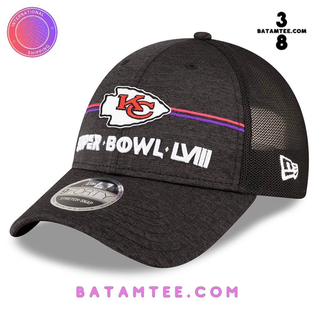 Kansas City Chiefs Super Bowl LVIII Trucker Adjustable Hat - Heather Black's Overview - Batamtee Shop - Threads & Totes: Your Style Destination