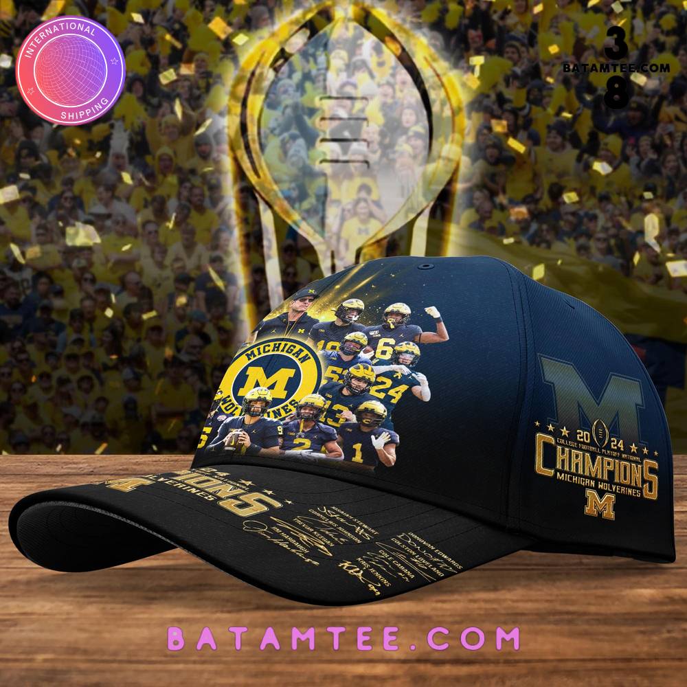 Michigan Wolverines 2024 CFP National Champions Cap's Overview - Batamtee Shop - Threads & Totes: Your Style Destination