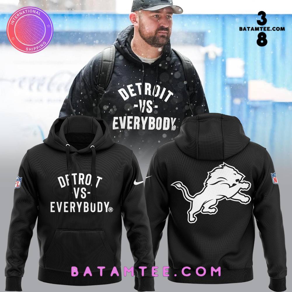 NFL Detroit Lions vs Everybody Hoodie, Pants, Cap