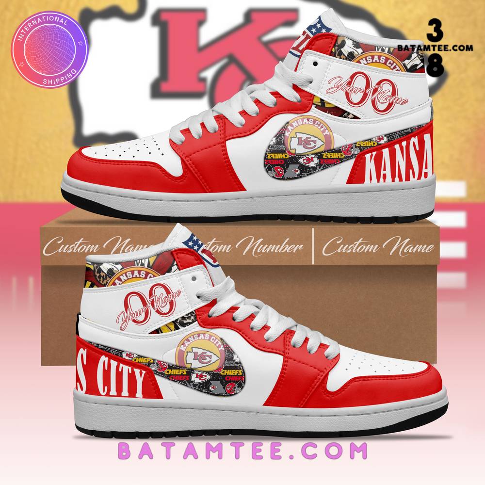 NFL Kansas City Chiefs Personalized Air Jordan 1 Sneaker's Overview - Batamtee Shop - Threads & Totes: Your Style Destination