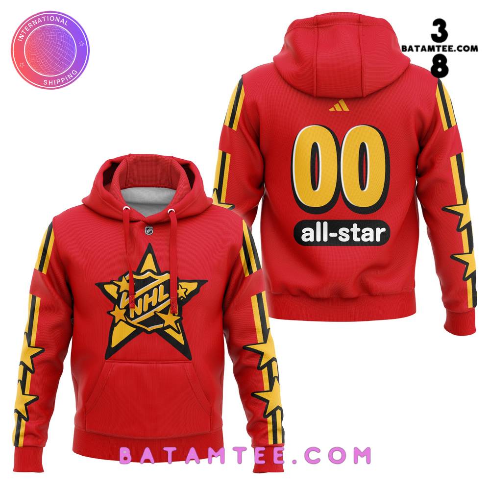 NHL Allstar x Justin Bieber Toronto 2024 Red Hoodie, Pants's Overview - Batamtee Shop - Threads & Totes: Your Style Destination