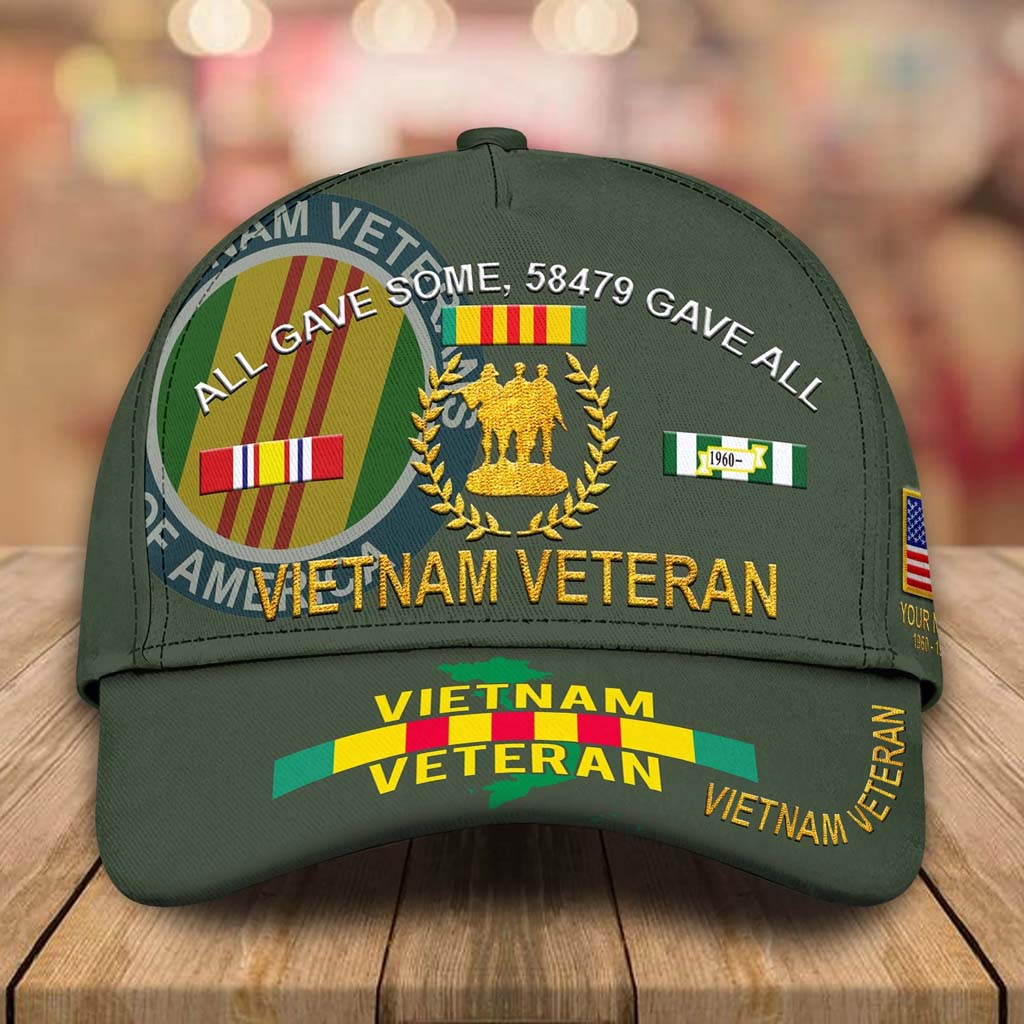 Personalized All Gave Some 58479 Gave All Vietnam Veteran Cap's Overview - Batamtee Shop - Threads & Totes: Your Style Destination