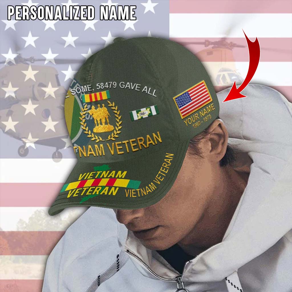 Personalized All Gave Some 58479 Gave All Vietnam Veteran Cap's Overview - Batamtee Shop - Threads & Totes: Your Style Destination