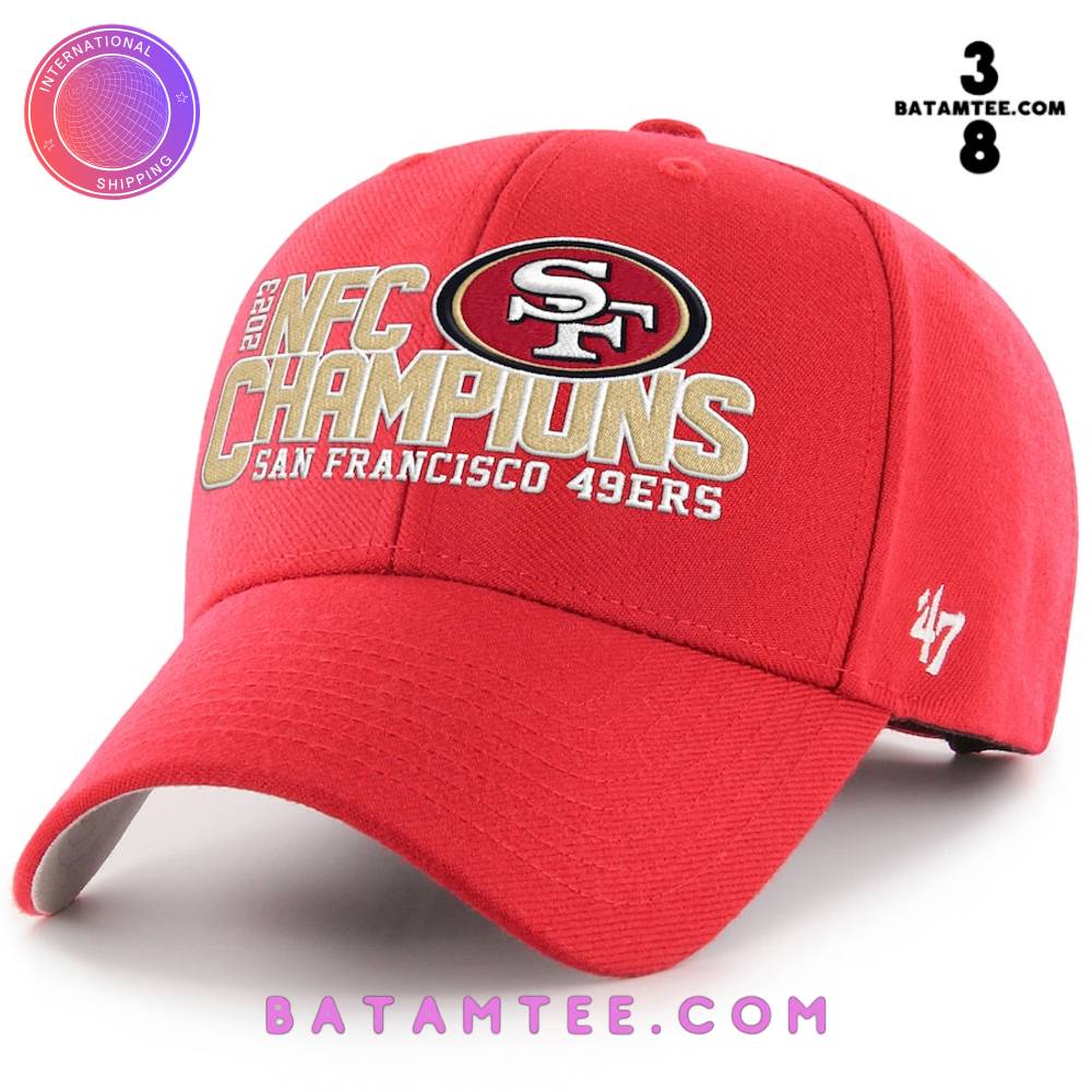 San Francisco 49ers 2023 NFC Champions MVP Adjustable Hat - Scarlet's Overview - Batamtee Shop - Threads & Totes: Your Style Destination