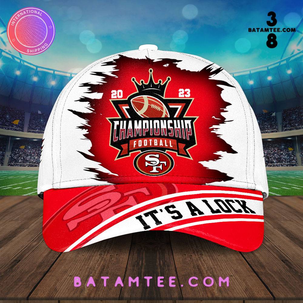 San Francisco 49ers 2023 NFC Championship Football It's A Lock Cap's Overview - Batamtee Shop - Threads & Totes: Your Style Destination