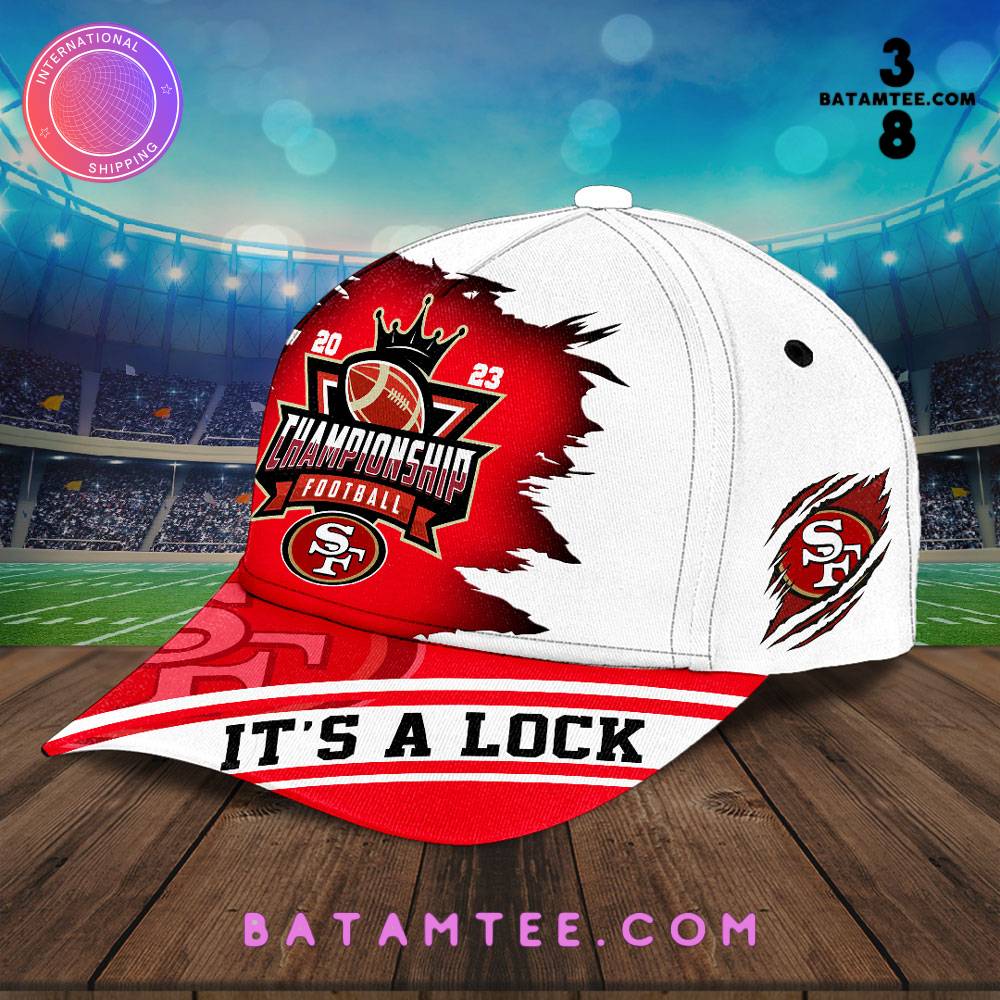 San Francisco 49ers 2023 NFC Championship Football It's A Lock Cap's Overview - Batamtee Shop - Threads & Totes: Your Style Destination