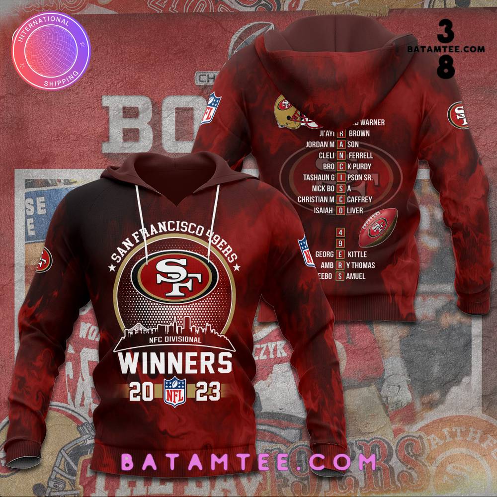 San Francisco 49ers NFC Divisional Winners Hoodie's Overview - Batamtee Shop - Threads & Totes: Your Style Destination