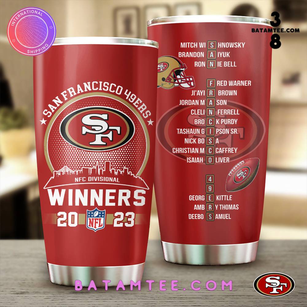 San Francisco 49ers NFC Divisional Winners Tumbler's Overview - Batamtee Shop - Threads & Totes: Your Style Destination