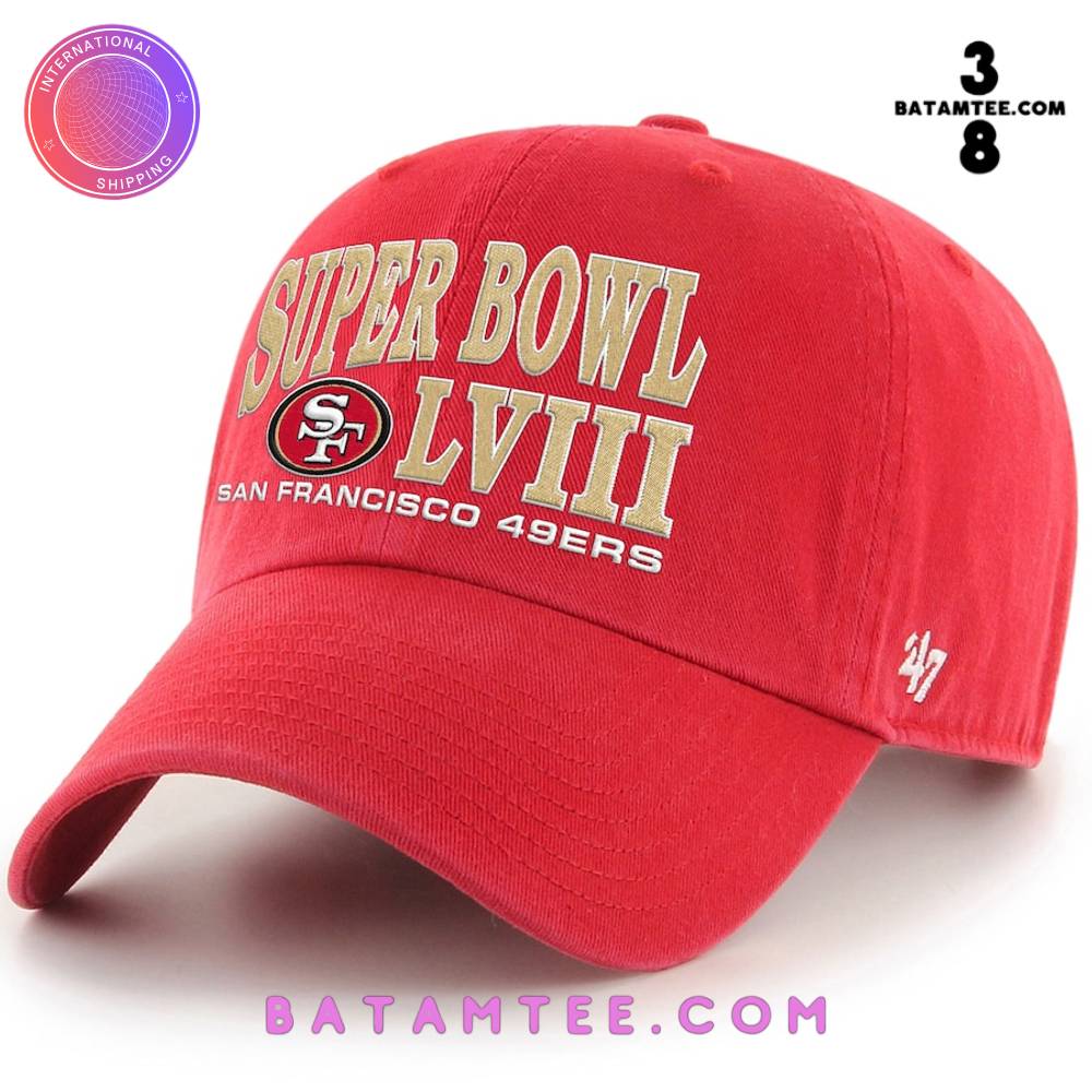 San Francisco 49ers Super Bowl LVIII Clean Up Adjustable Hat - Scarlet's Overview - Batamtee Shop - Threads & Totes: Your Style Destination