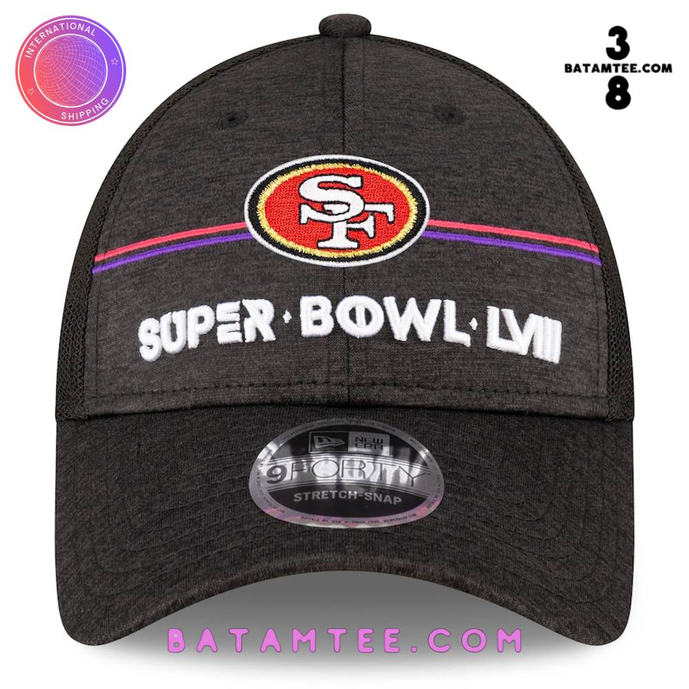 San Francisco 49ers Super Bowl LVIII Trucker Adjustable Hat - Heather Black's Overview - Batamtee Shop - Threads & Totes: Your Style Destination