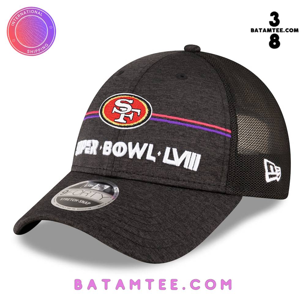 San Francisco 49ers Super Bowl LVIII Trucker Adjustable Hat - Heather Black's Overview - Batamtee Shop - Threads & Totes: Your Style Destination