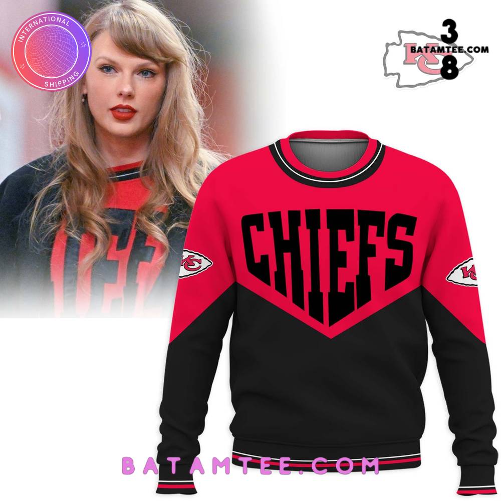 Taylor Swift x Kansas City Chiefs Vintage Black Red Sweatshirt's Overview - Batamtee Shop - Threads & Totes: Your Style Destination