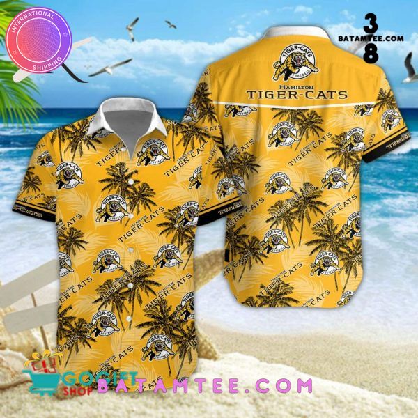 CFL Hamilton Tiger-Cats Hawaiian Set's Overview - Batamtee Shop - Threads & Totes: Your Style Destination