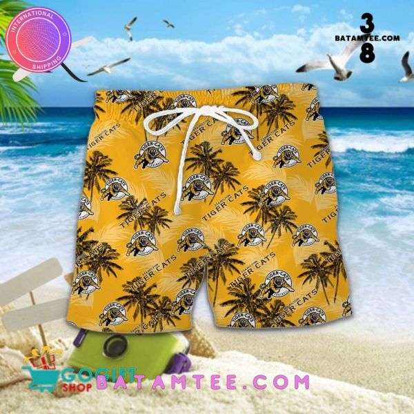 CFL Hamilton Tiger-Cats Hawaiian Set's Overview - Batamtee Shop - Threads & Totes: Your Style Destination