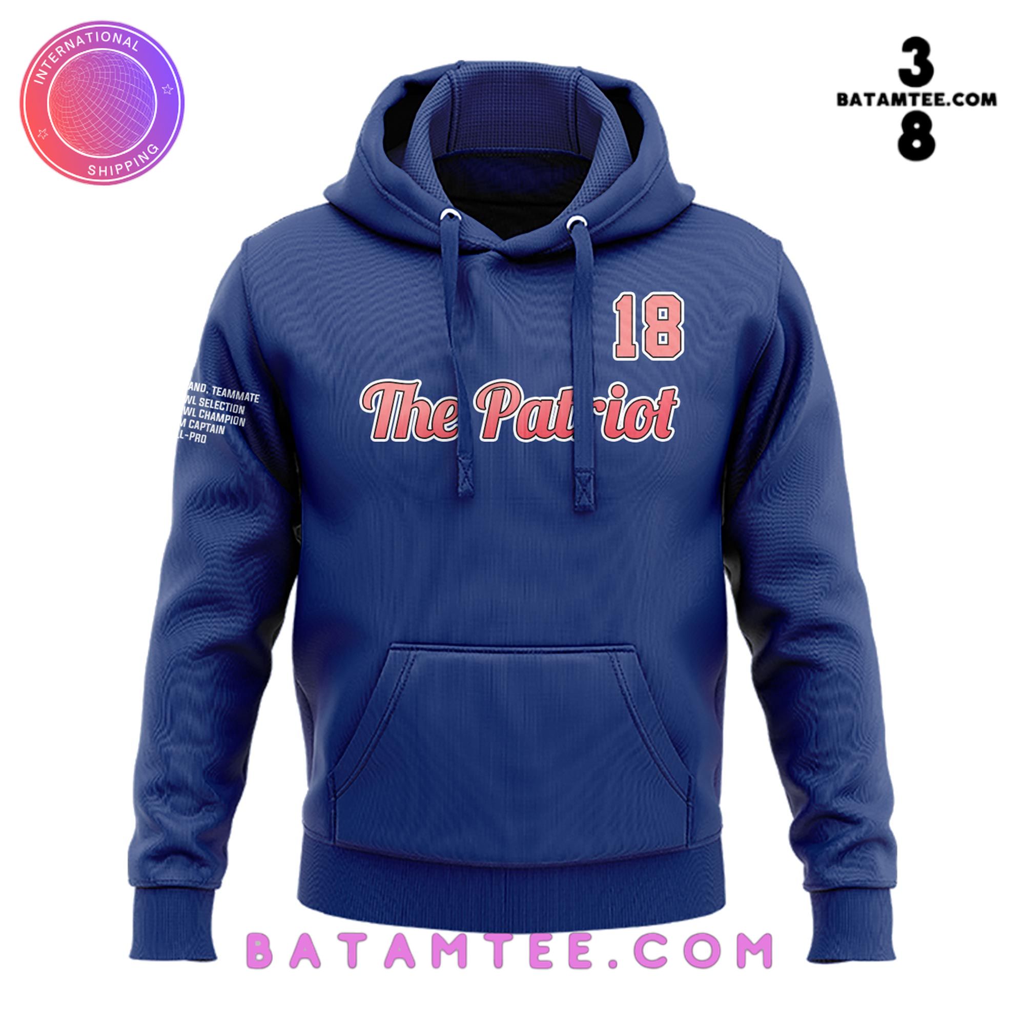 Matthew Slater "Number 18" Patriot Pay Tribute Hoodie's Overview - Batamtee Shop - Threads & Totes: Your Style Destination