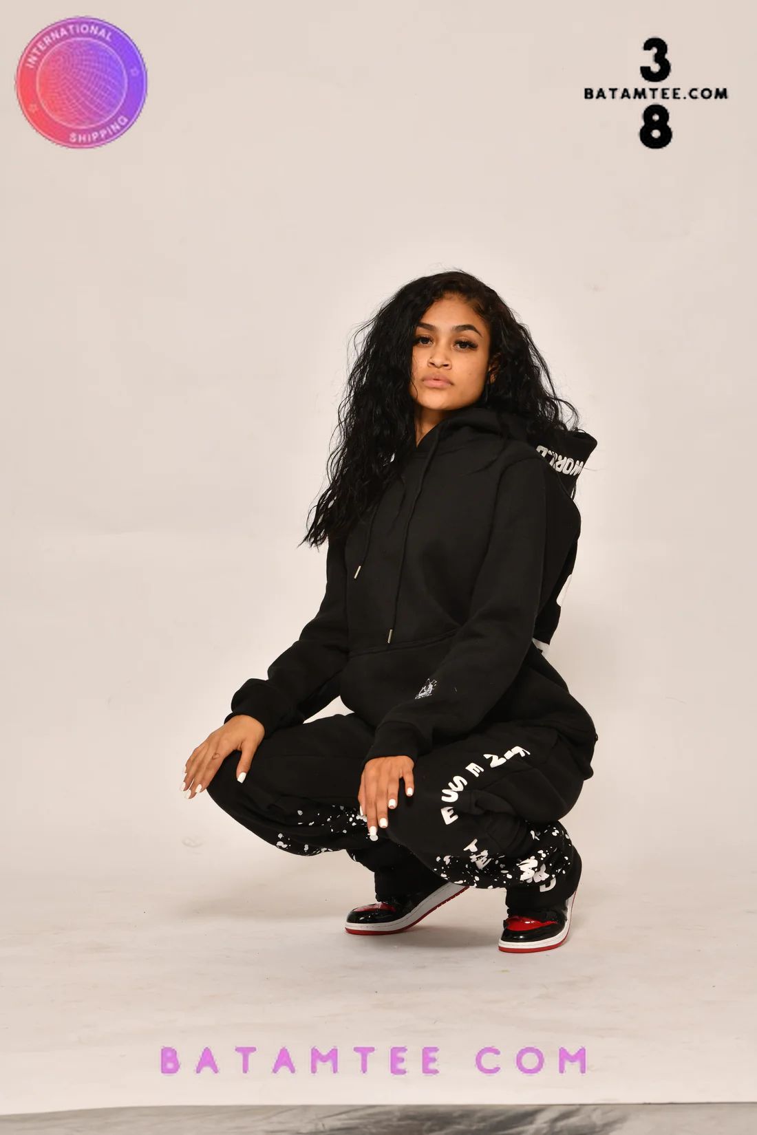 “No Emotion Just Motion” Black Hoodie, Pants's Overview - Batamtee Shop - Threads & Totes: Your Style Destination