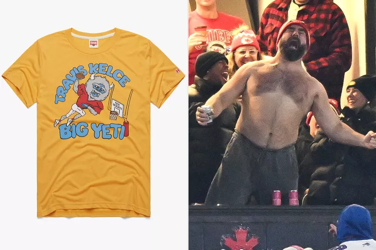 Travis Kelce Wore a 'Big Yeti' T-Shirt (Before Ripping It Off to Go Shirtless!)'s Overview - Batamtee Shop - Threads & Totes: Your Style Destination