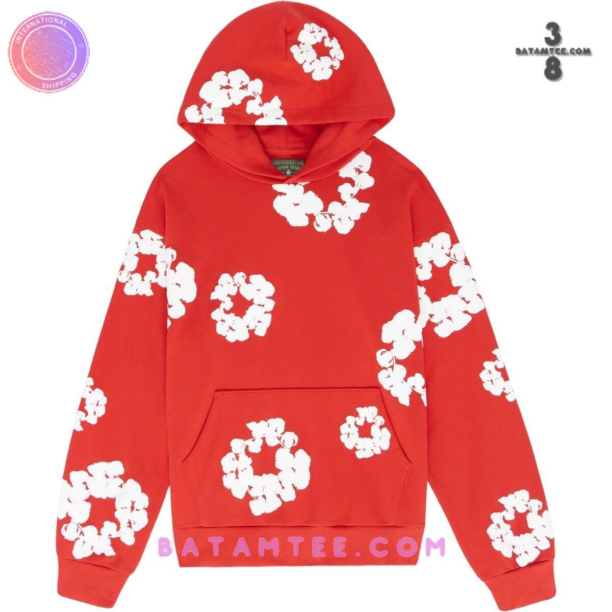 Red Denim Tears Hoodie