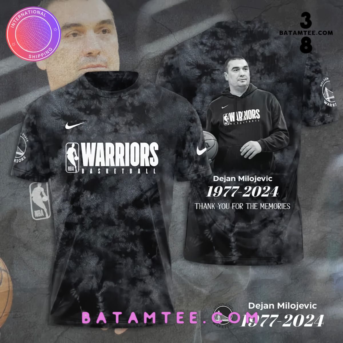 Golden State Warriors Dejan Milojević Thank You For The Memories T-Shirt's Overview - Batamtee Shop - Threads & Totes: Your Style Destination