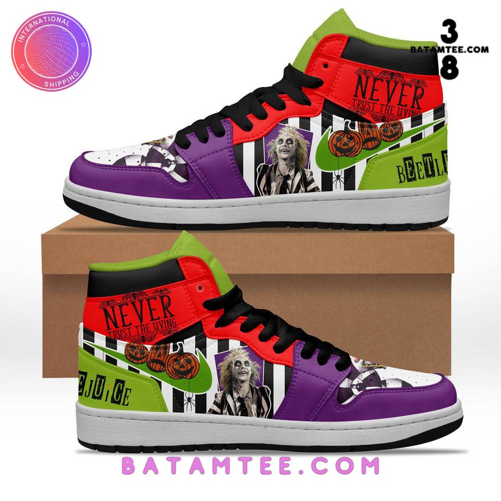 Beetlejuice "Never Trust The Living" Air Jordan 1 Sneaker's Overview - Batamtee Shop - Threads & Totes: Your Style Destination