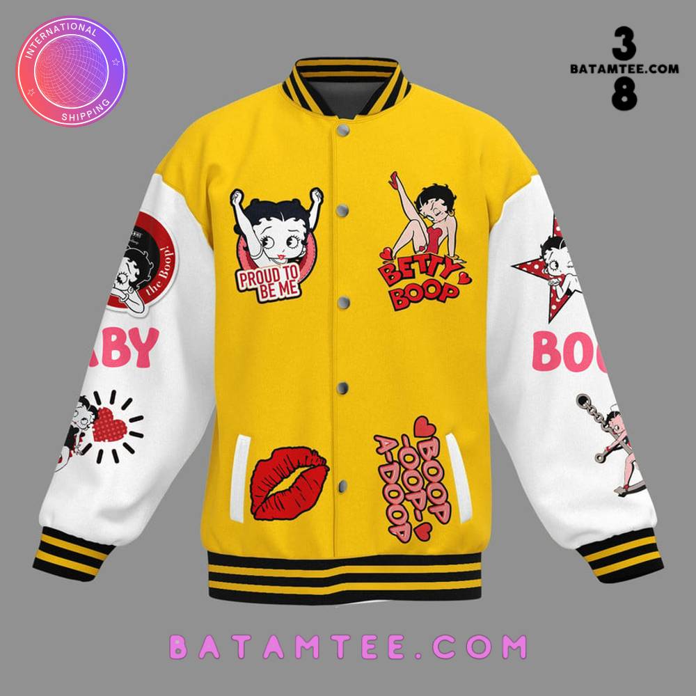 Betty Boop Bearing Sweet Bananas Baseball Jacket's Overview - Batamtee Shop - Threads & Totes: Your Style Destination